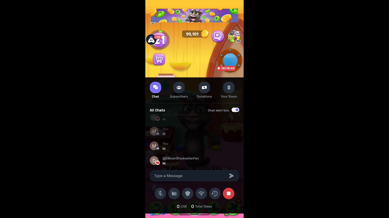 🐱 Talking Tom Ke Saath Masti! | Fun Gameplay Live 🎮 #short#shortfeed##talkingtom#livestream