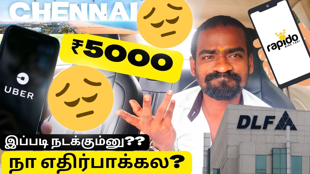 🚖 Chennai Taxi Driver Life | GV Bus Jam 😓 Rapido + Uber 💸 One Day 5000 Earn 🔥