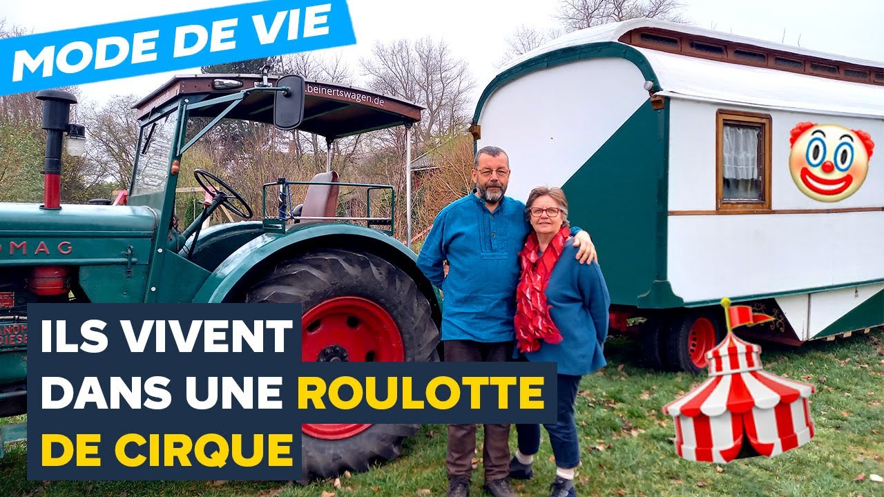 Ce couple de retraités allemands voyage dans une roulotte aménagée 