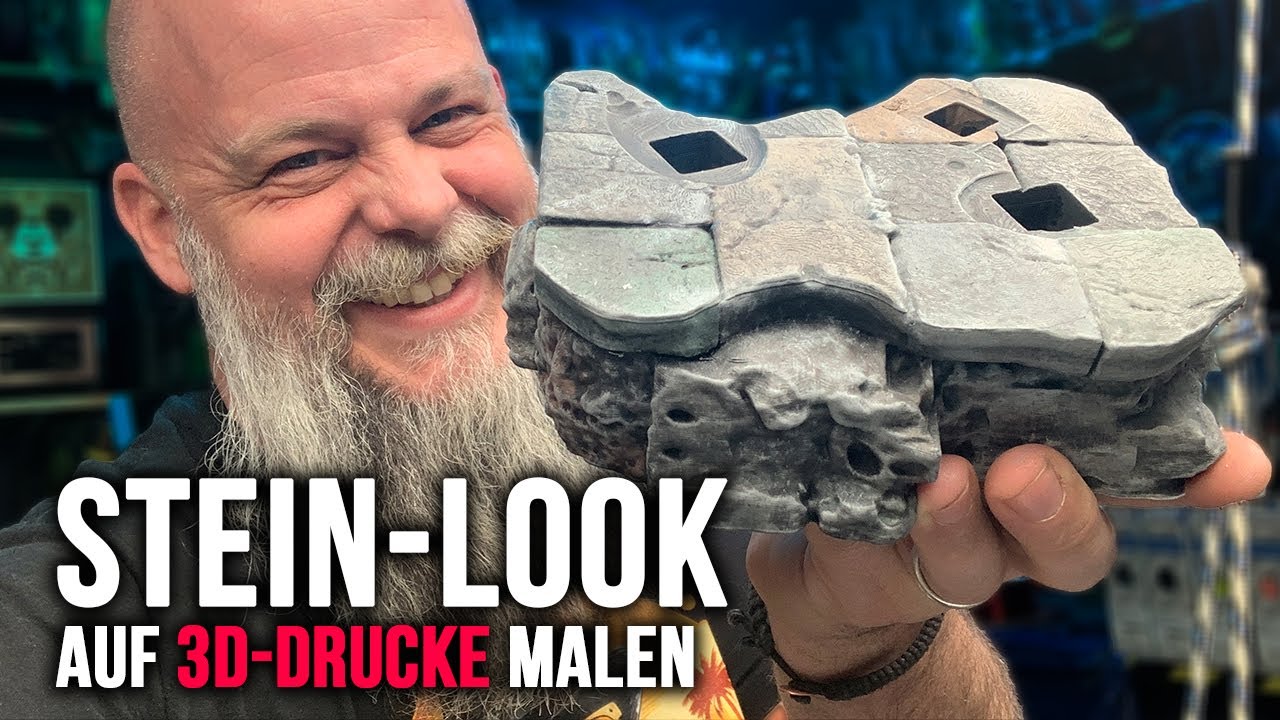 3D-Druck bemalen wie echter Stein – einfach & ohne Vorkenntnis! 🪨🎨