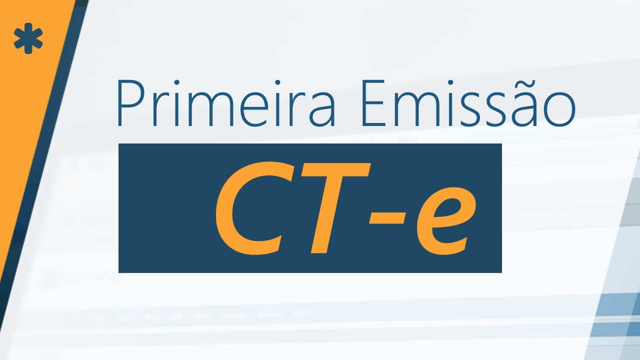 Primeira Emissão - CTe