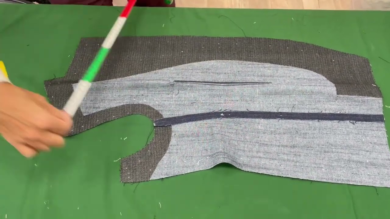 休閒牛仔西裝 製作前身片表布