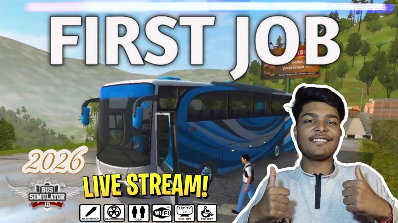 🔴 LIVE | First Job in Bus Simulator Ultimate 2026 | Realistic Driving 🎮 maharaja roster GAMING 🔥