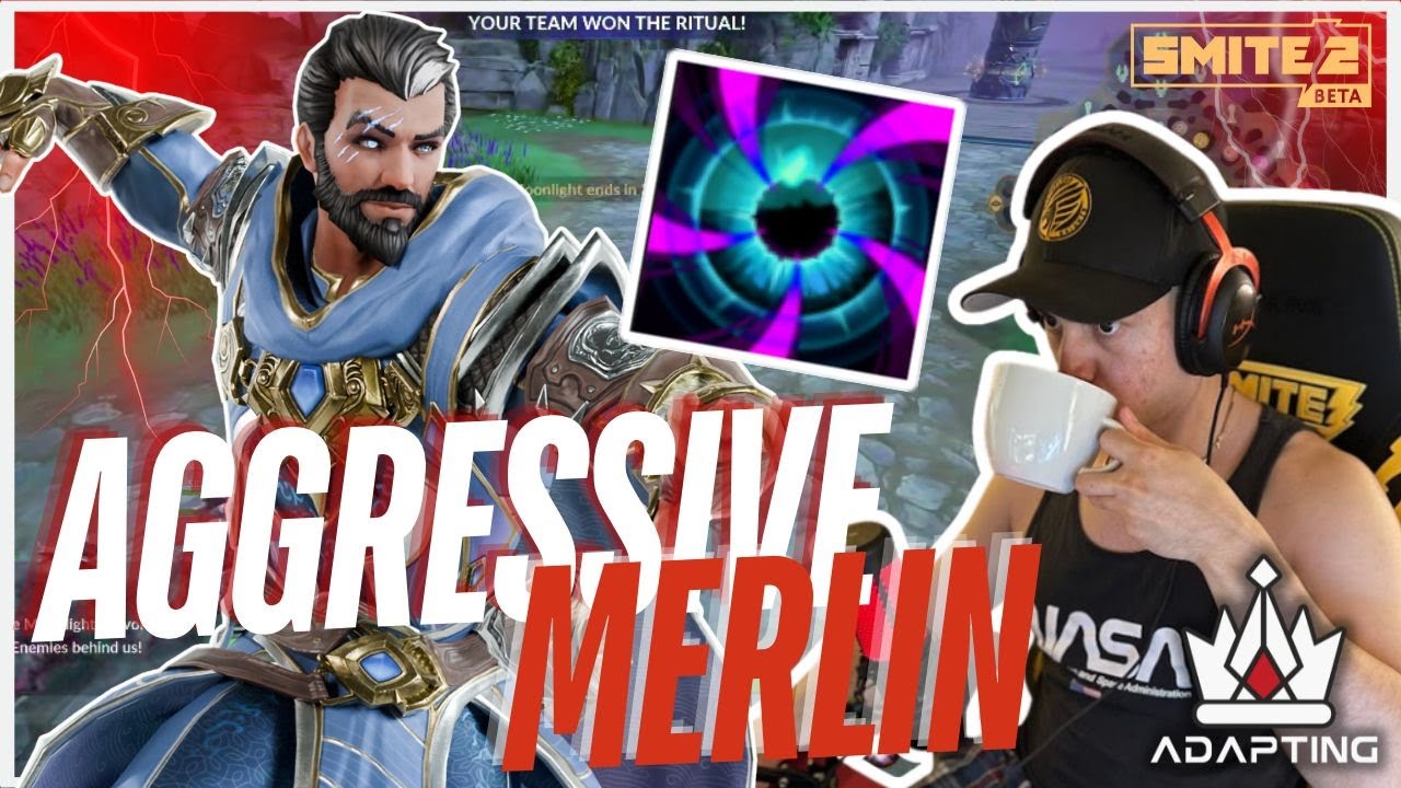 COMBAT BLINK IS SO GOOD ON MERLIN! Smite 2 Deity Ranked Conquest