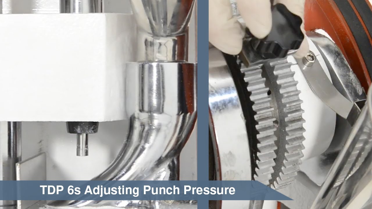 TDP 6s Tablet Press - Adjusting Punch Pressure