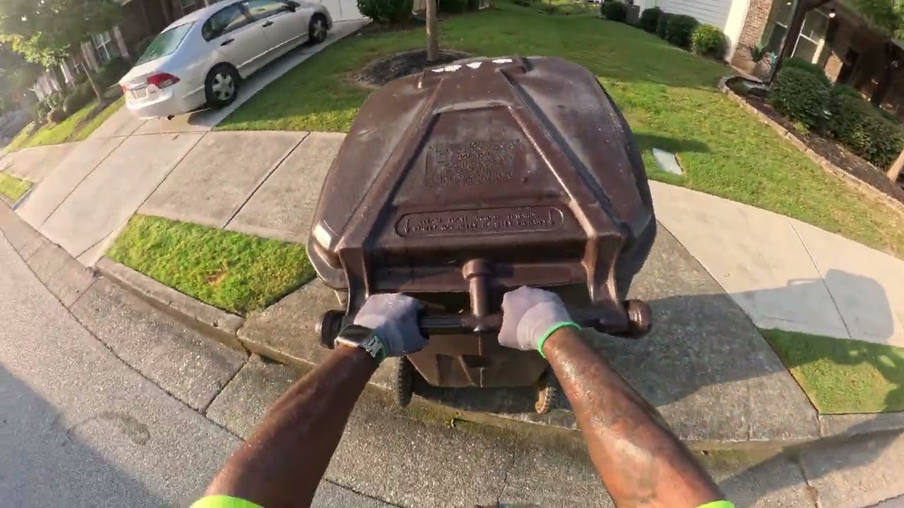 Bulk Garbage Waste Pickup in West Atlanta - FULL ROUTE/VIDEO #crazy #funny | POV | ASMR | 4K