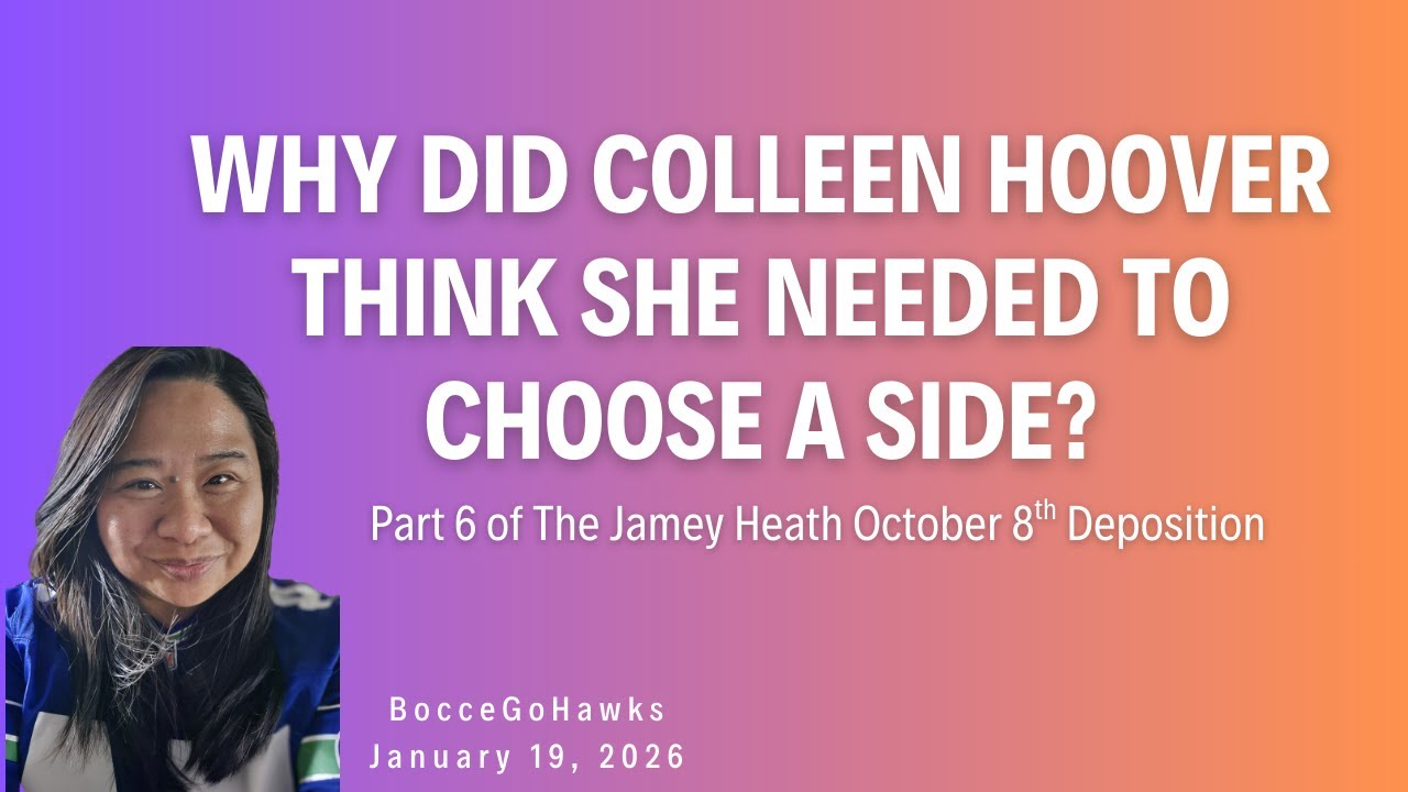 Why Did Colleen Hoover Think She Needed to Choose a Side? | Part 6 of 9