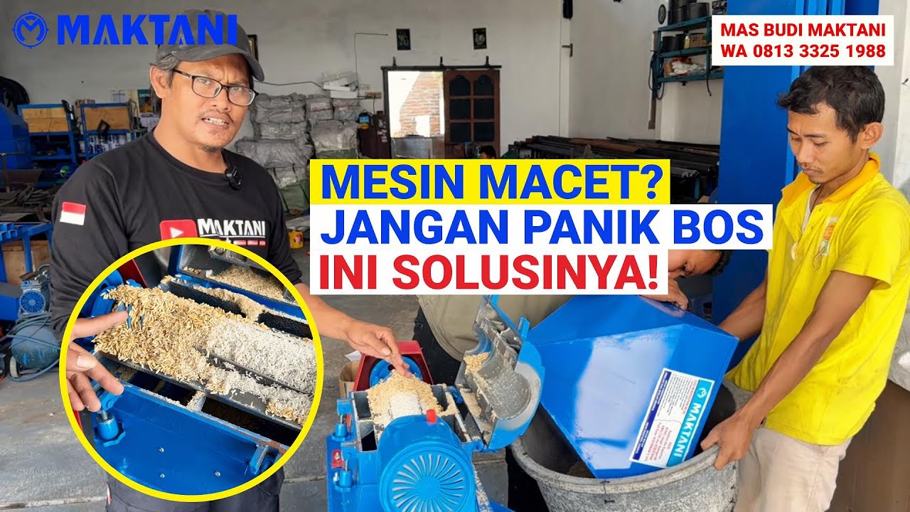 Mesin Macet Jangan Panik! Ini Solusi Mudah Saat Mesin Giling Padi MAKTANI MT350 Macet Tiba-Tiba