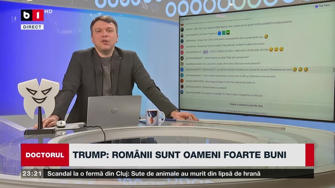DOCTORUL. CU CE PROMISIUNI A MERS N.DAN ÎN SUA/ GRINDEANU, PESTE 110 RIDICĂRI DIN UMERI_B1TV_19 feb.