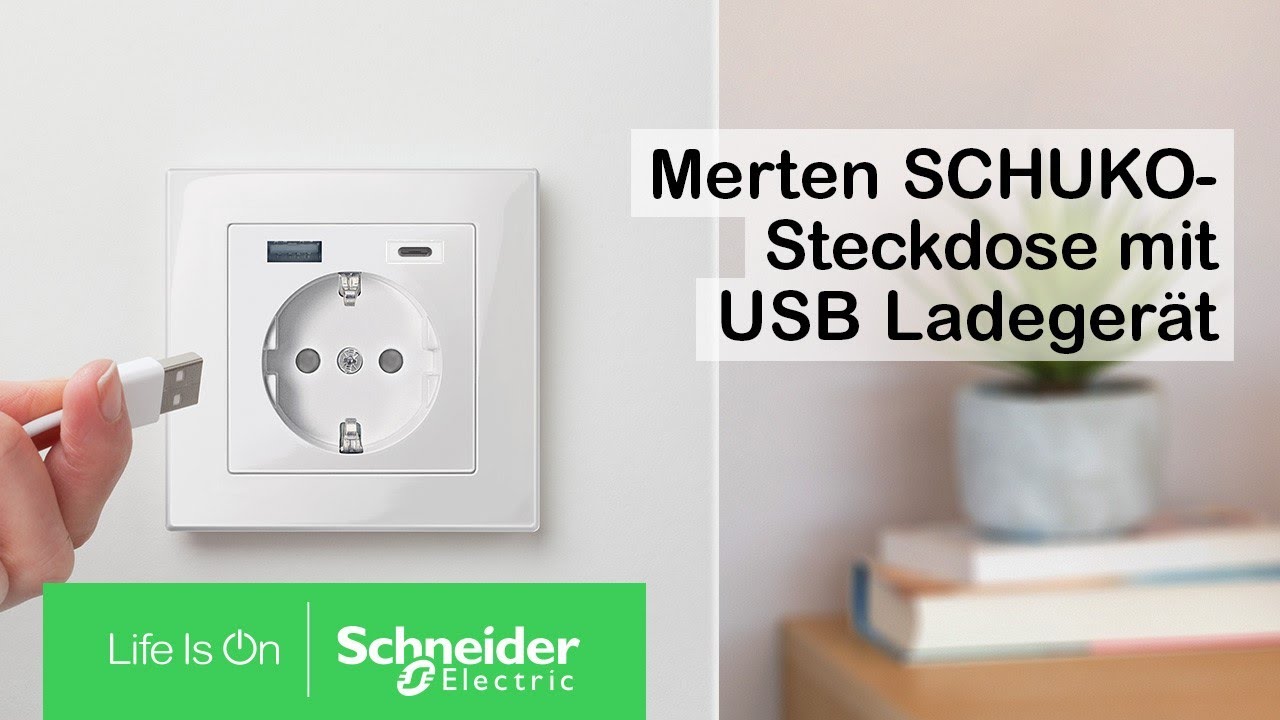Die neuen USB Steckdosen von Merten | Schneider Electric