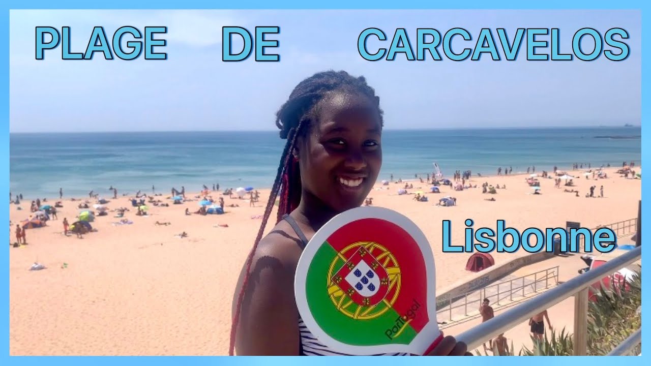 VLOG AU PORTUGAL 🇵🇹 LA PLUS BELLE PLAGE DE LISBONNE  🏖 PLAGE DE CARCAVELOS | ALICIA BELISSIMA 🌸