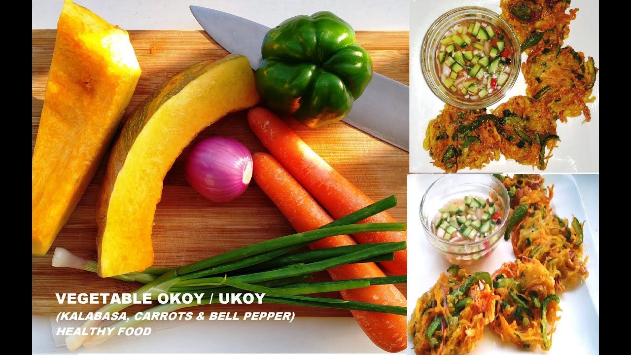 VEGETABLE OKOY / UKOY RECIPE (Kalabasa, Carrots, & Capsicum)