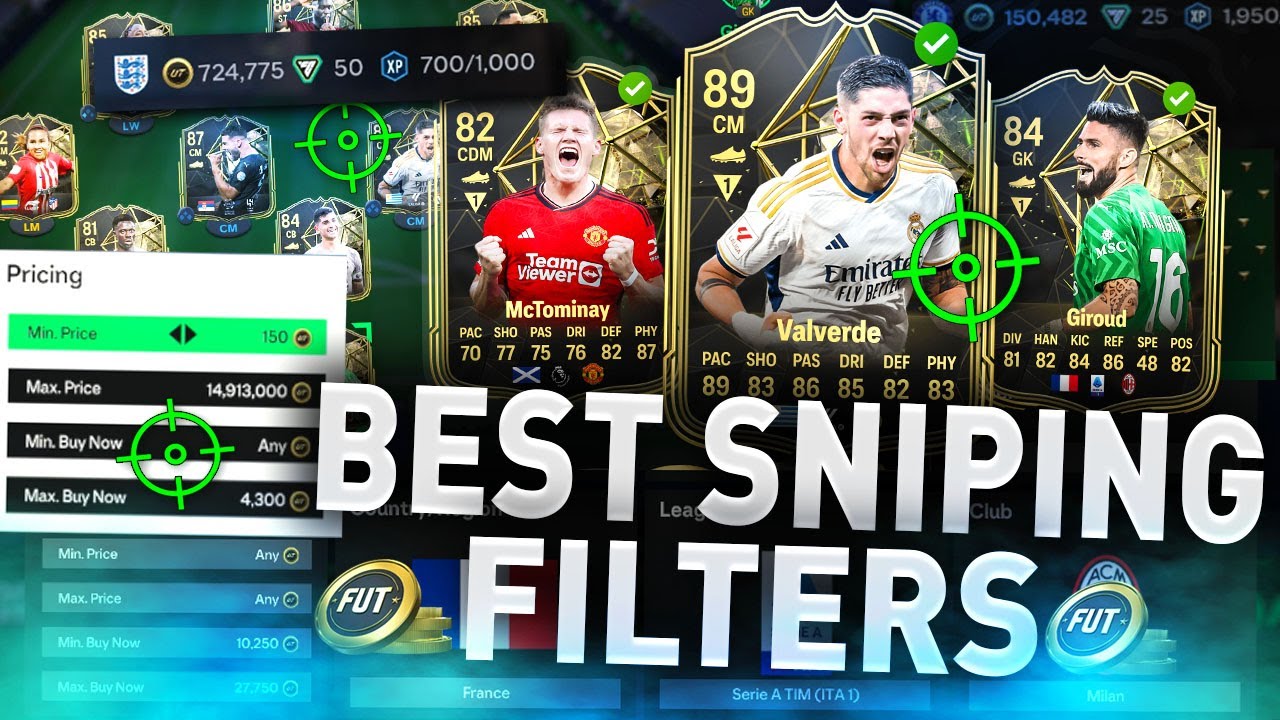 WOW! 🥶 INCREDIBLE Bidding/ Sniping Filters... (MAKE 50K IN AN HOUR) #FC24