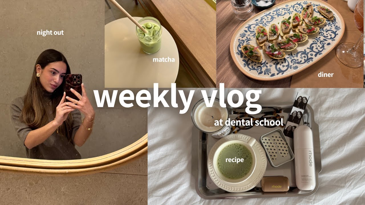 Weekly vlog | new matcha spot, shopping, diner out, bounty recipe...