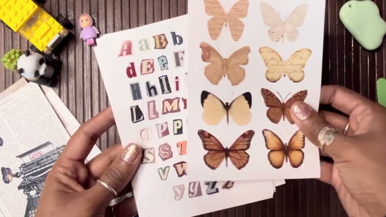 Vintage & Aesthetic Journaling Kit ASMR Unboxing | Cozy Scrapbooking Vibes 📦✨ #diy #fypシ #asmr 
