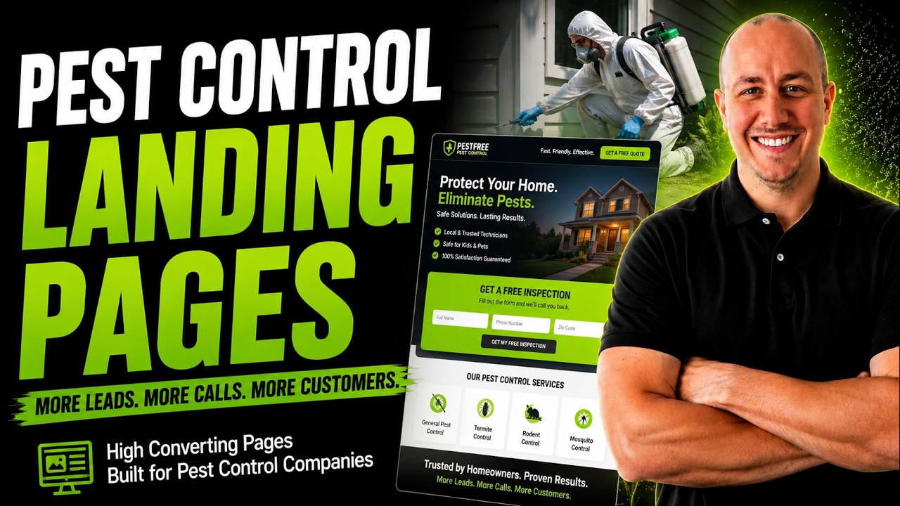 Pest Control Landing Pages For Google Ads (How to Get Traffic to Actually Convert into Leads)