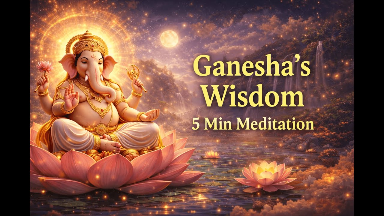 Ganesha’s Wisdom-5 Min Meditation to Remove Obstacles & Awaken Inner Clarity:Receive Divine Guidance