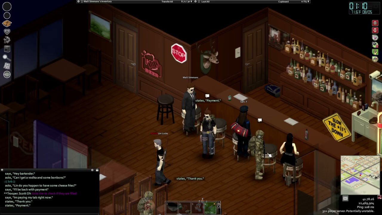 The Bar Fight (Project Zomboid)
