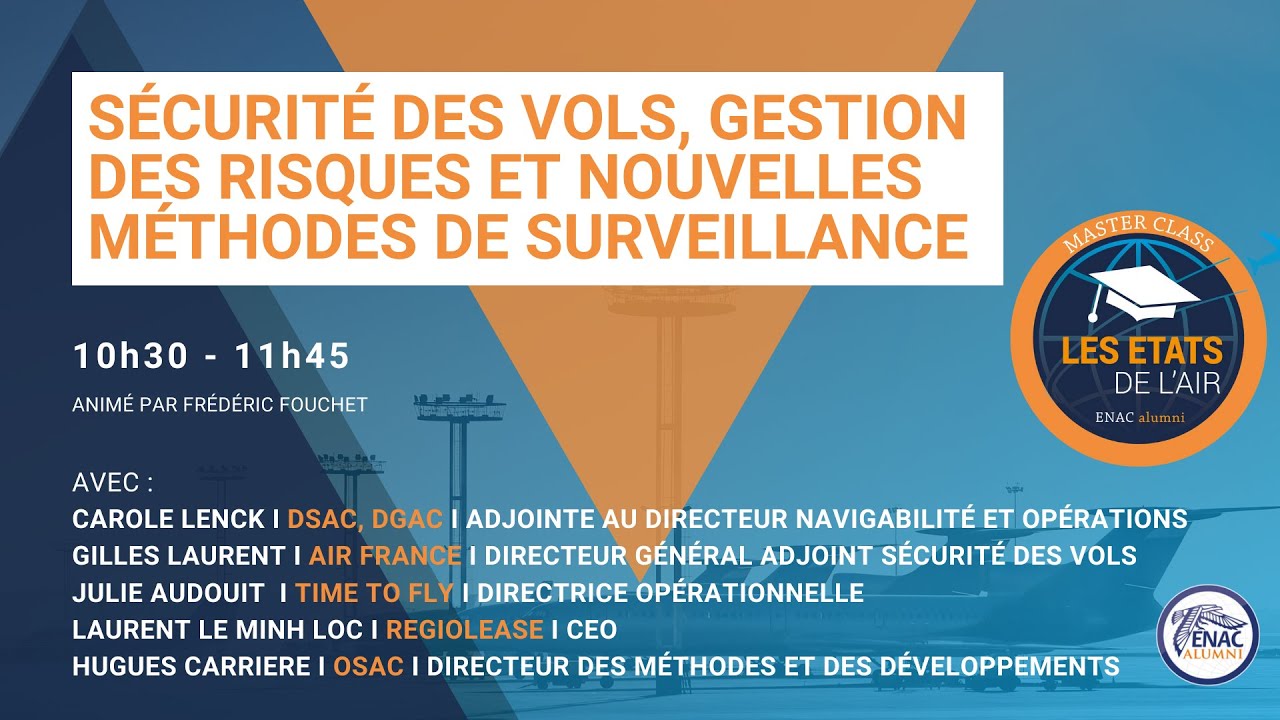 Les Etats de l'Air - Atelier 2 : Sécurité des vols, gestion des risques et méthodes de surveillance