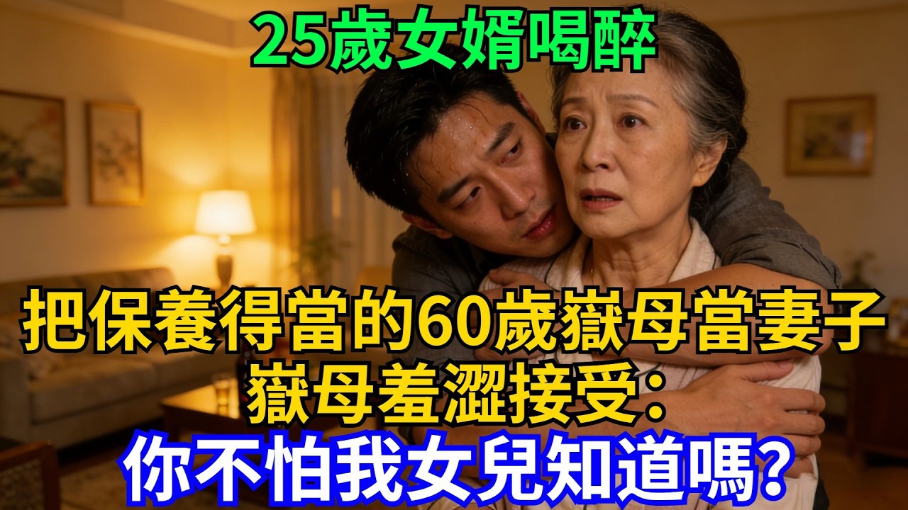 25歲女婿喝醉把保養得當的60歲嶽母當成妻子，嶽母羞澀接受：你不怕我女兒知道嗎？#情感故事 #女婿#嶽母#故事#妻子