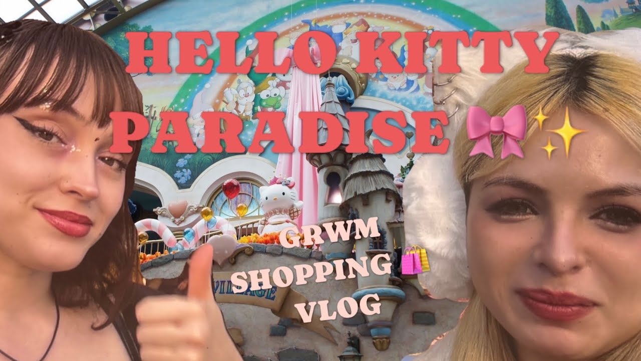 Sanrio Land Adventure! 🎀✨ GRWM & Hello Kitty Fun in Tokyo 🇯🇵💖