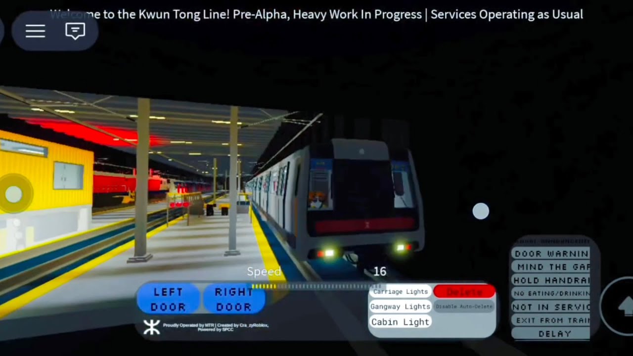 Roblox Hong Kong MTR M-Train Kwun-Tong Line (TIMELAPSE / Chinese New Year Special 2)