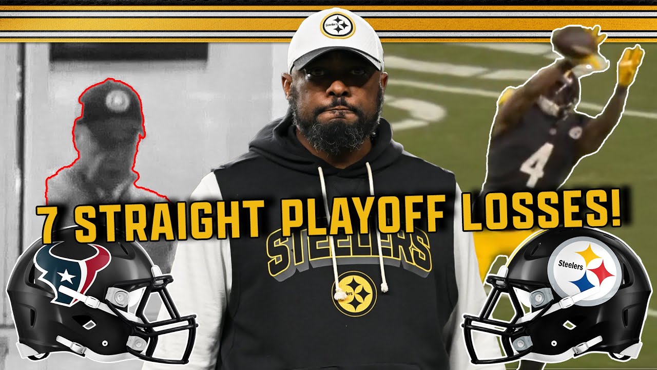 STEELERS LOSE 7 STRAIGHT PLAYOFF GAMES! FIRE EVERYONE! STEELERS VS TEXANS WILD CARD REACTIONS