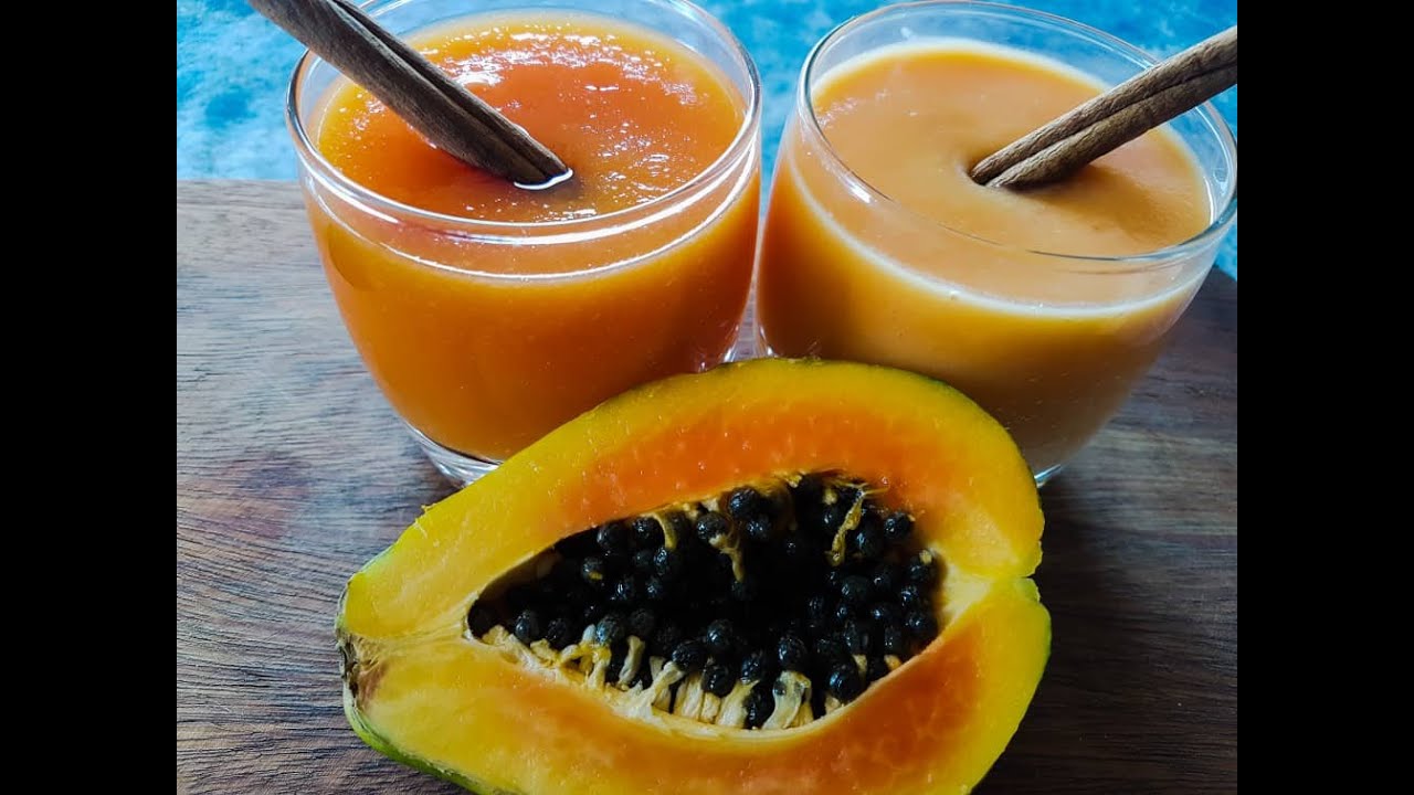 Jus de papaye au gingembre || 🔥 Jus de papaye au lait