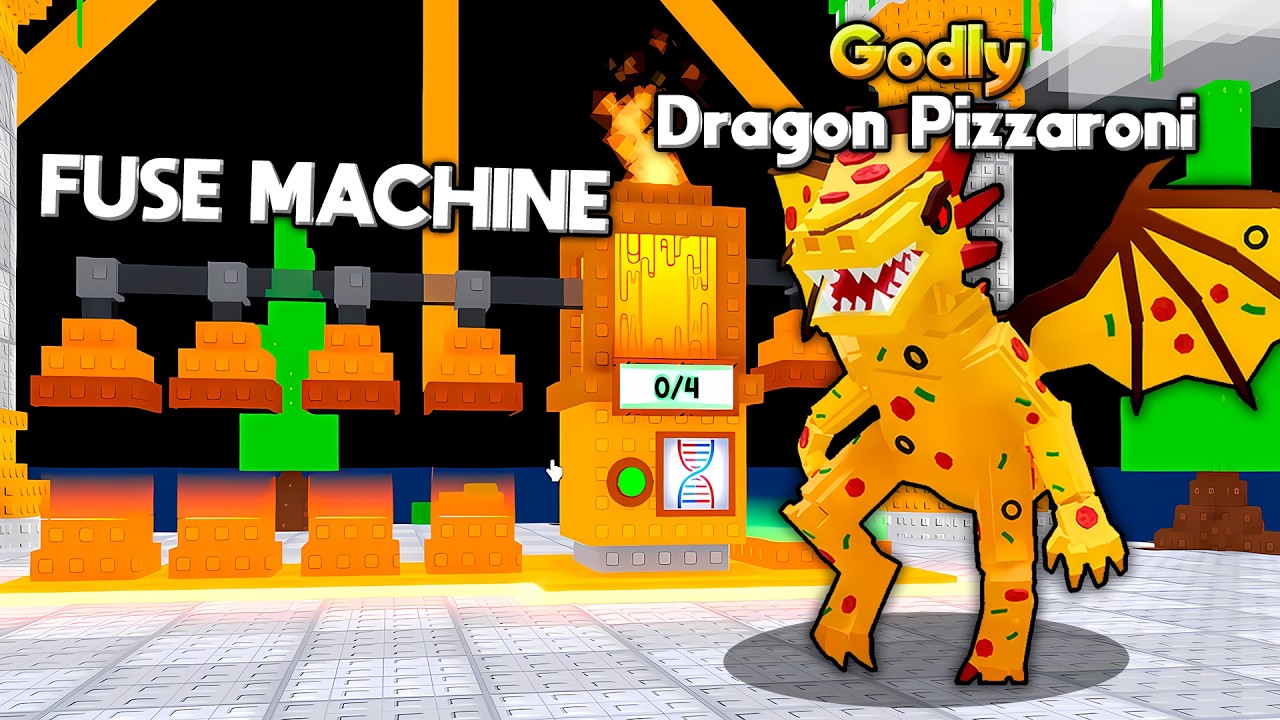 NOVA FUSE MACHINE e DRAGON PIZZARONI GODLY [ Sobreviva a Lava por Brainrot ]