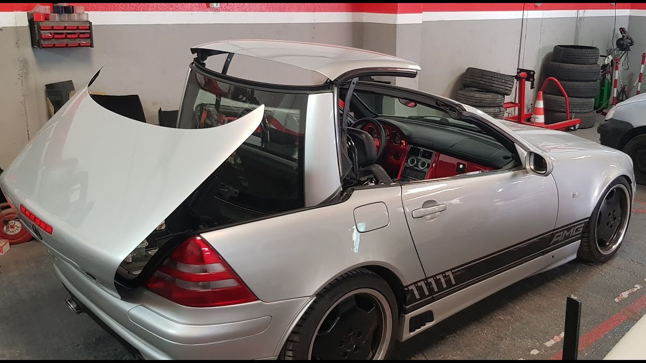 Reparación de la capota del Mercedes SLK 200 W170 descapotable  por Electrocar Las Palmas en Canaria