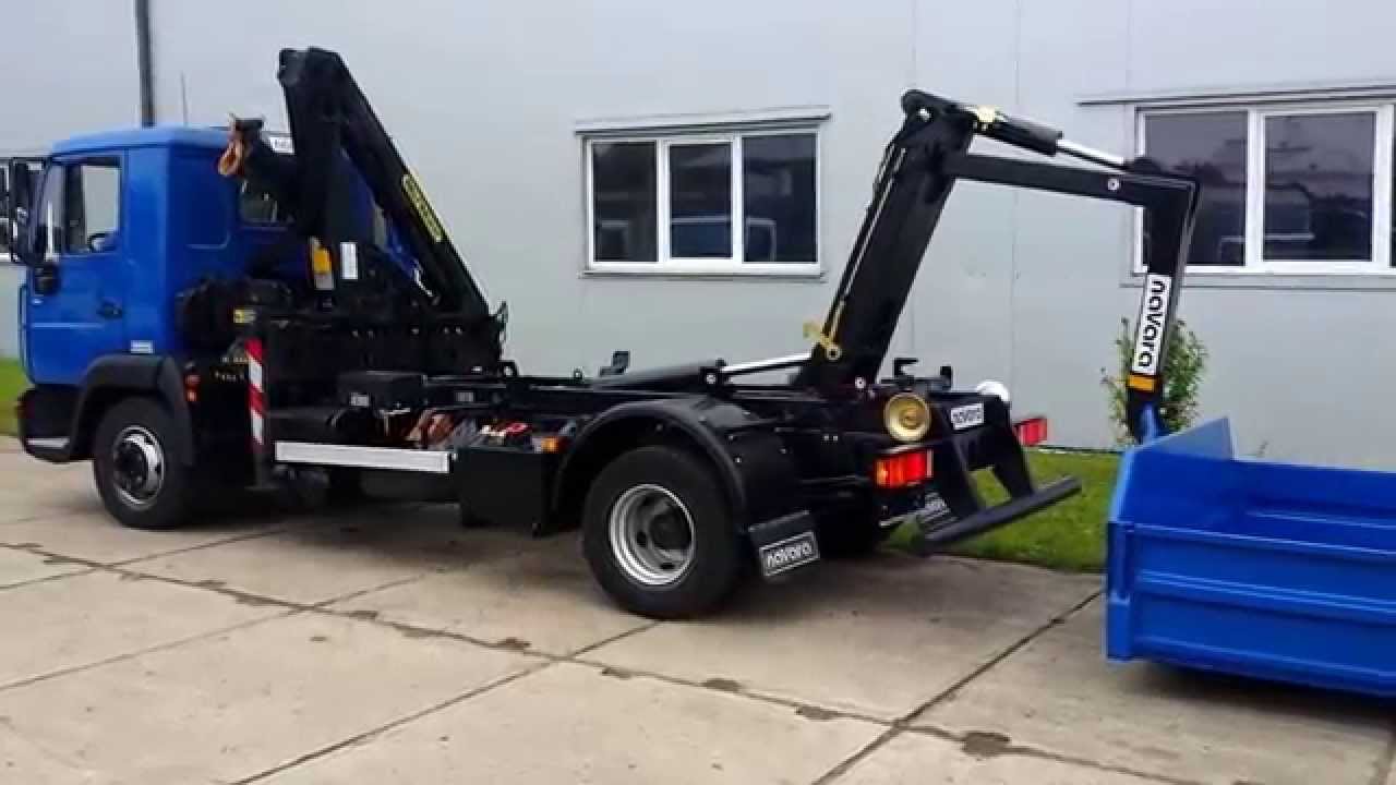 MAN LE 12.220 LE NEU ABROLKIPPER NK60 6T MIT PALFINGER PK 6500