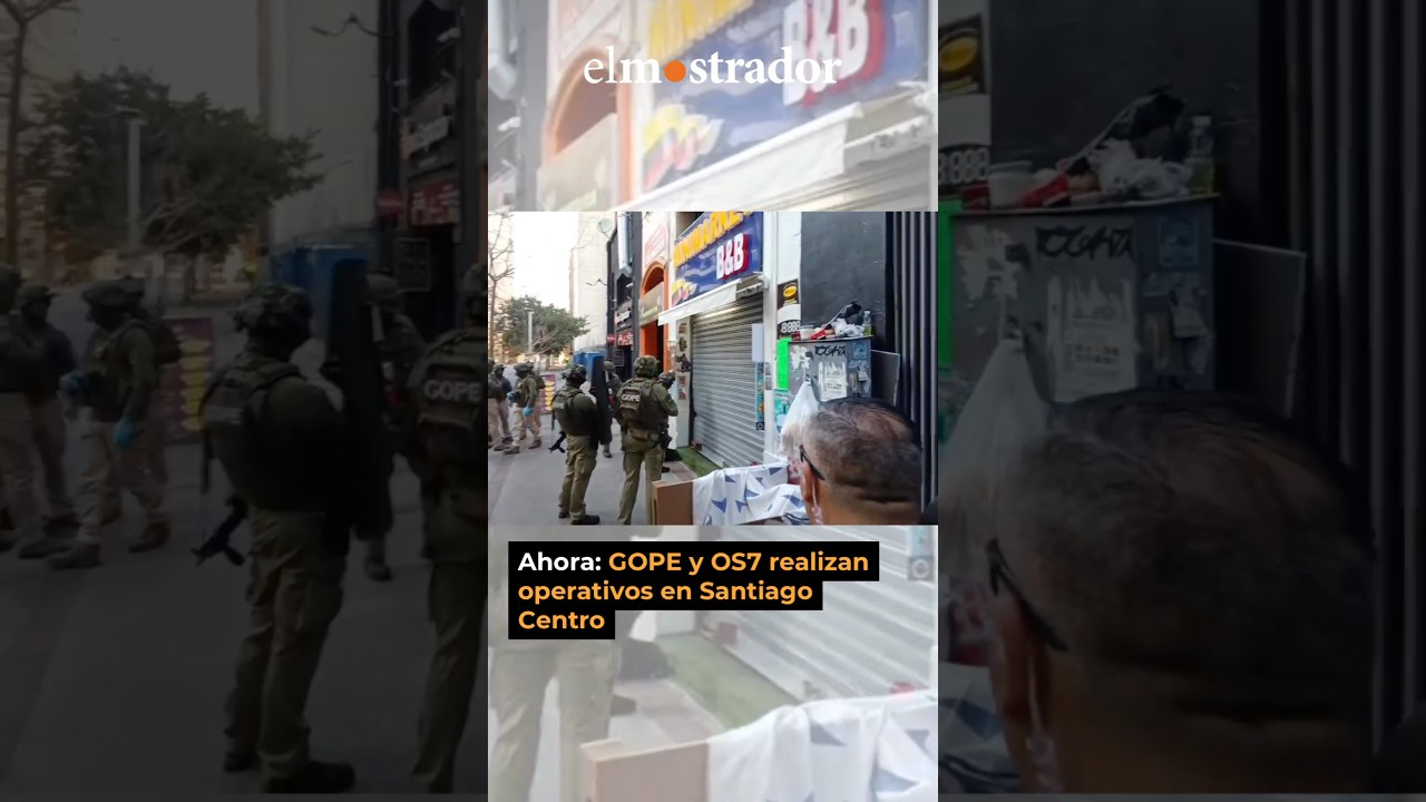 Operativos de Carabineros en Santiago Centro busca desmantelar banda de narcotrafico