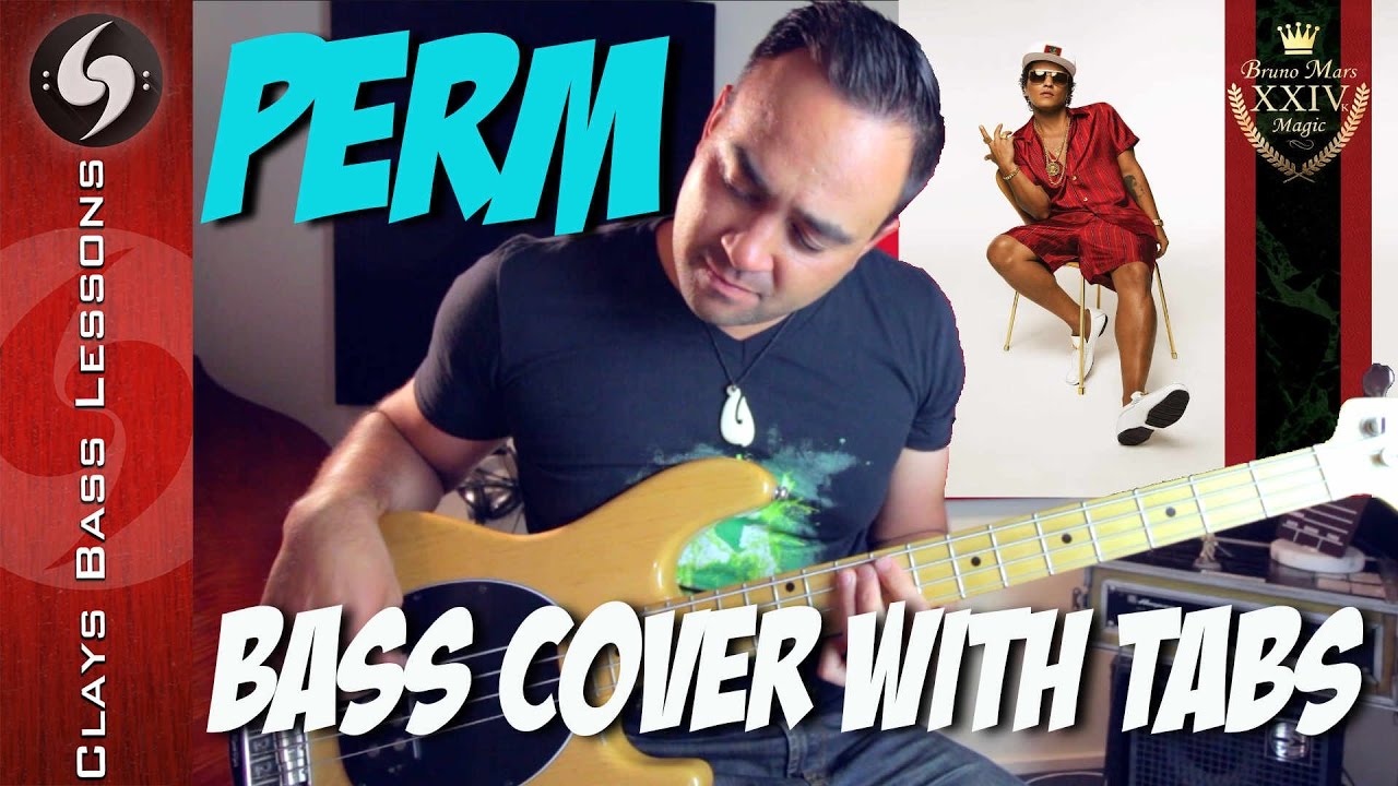 PERM by BRUNO MARS Bass Cover with play along TABS!  Fully Covered