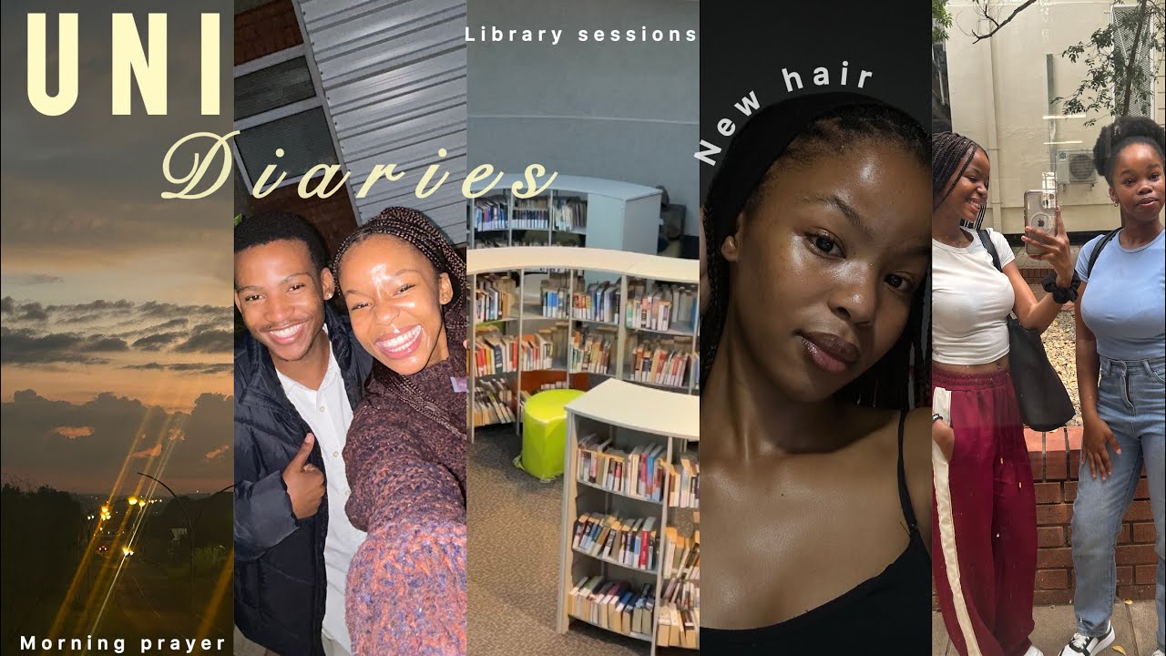 Uni Diaries✨New Hair,library study sessions,attending classes,Church