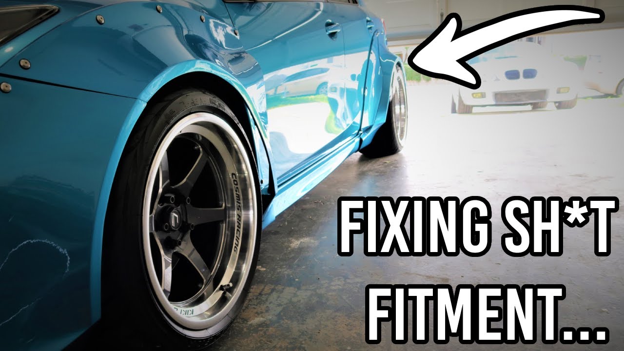 FIXING SH*T FITMENT ON MY WIDEBODY MAZDASPEED 3!! (25MM SPACERS)