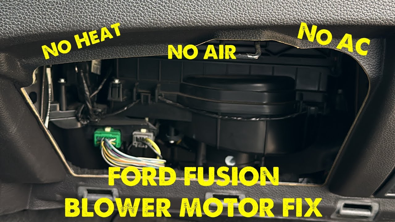 Замена резистора и соединительного провода электродвигателя вентилятора Ford Fusion