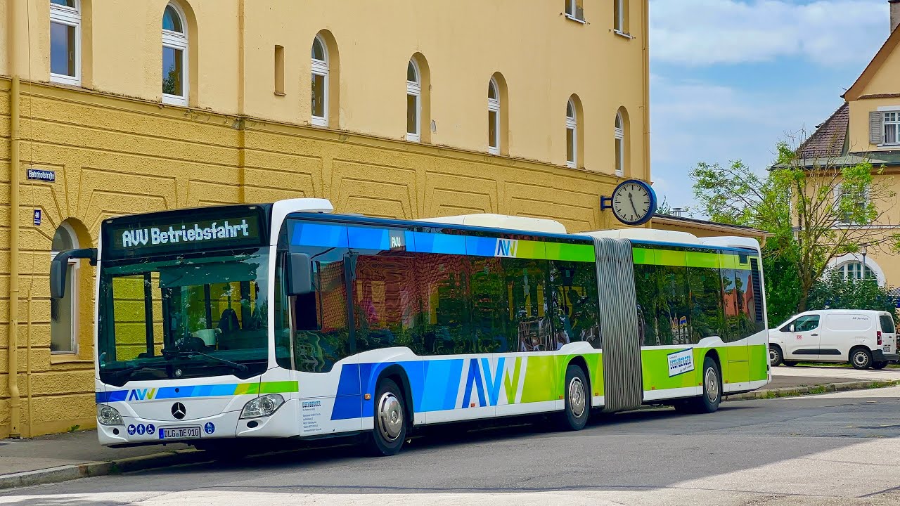 #232 Mercedes-Benz Citaro C2G Hybrid |nice Kickdown Voith Sound |DLG-DE 910 AVV Augsburg Egenberger