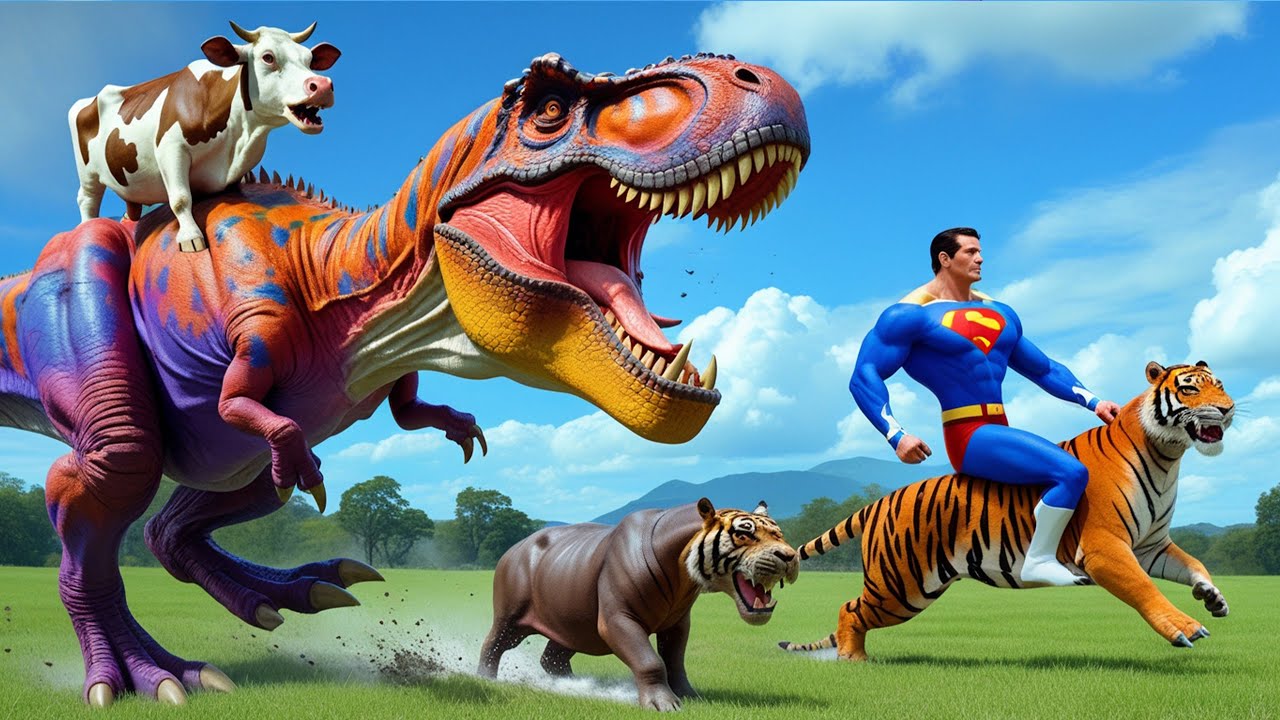 Indominus Rex Fighting Godzilla &ndash; Epic Prehistoric Showdown!