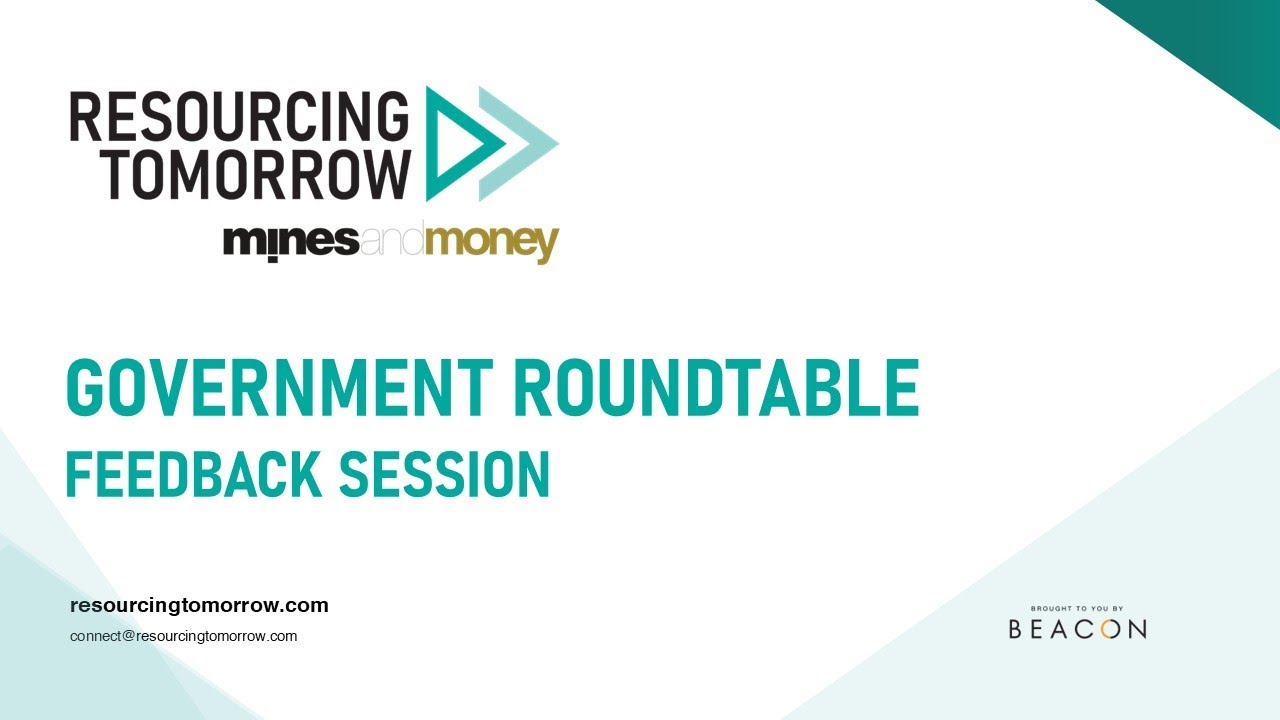Resourcing Tomorrow Government Roundtable Feedback Session