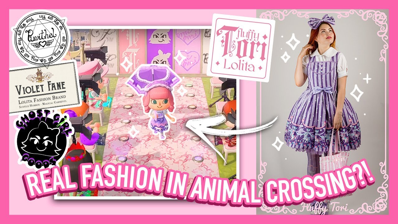Animal Crossing fashion show with REAL Life J-fashion brands