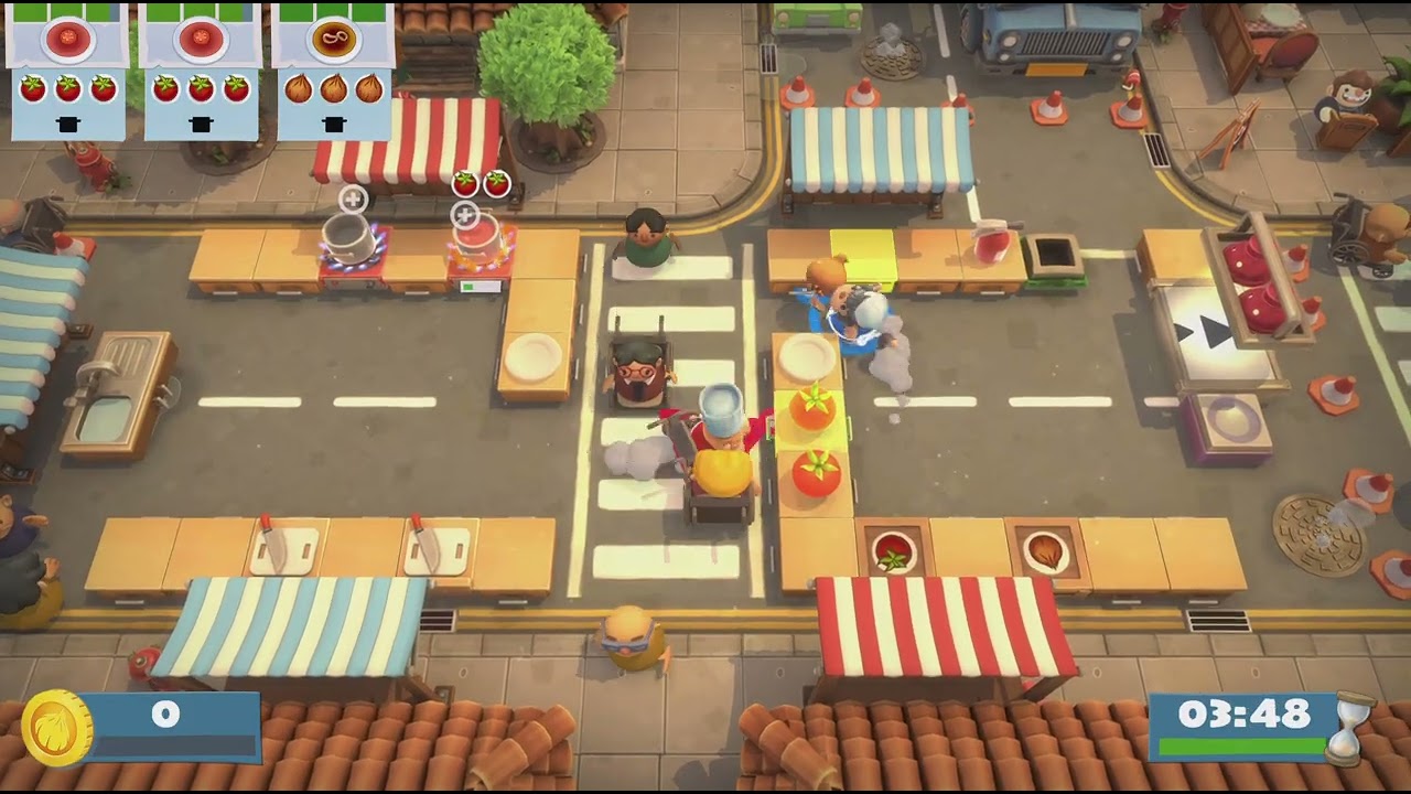 Probando Overcooked por primera vez con mi novia :)