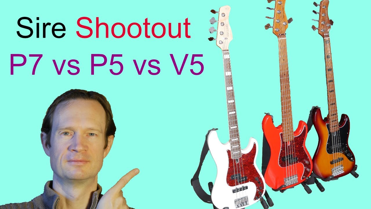 Sire Marcus Miller - P7 vs. P5 vs. V5 - Bass Guitar Shootout - Blues Rock - Tech 21 SansAmp