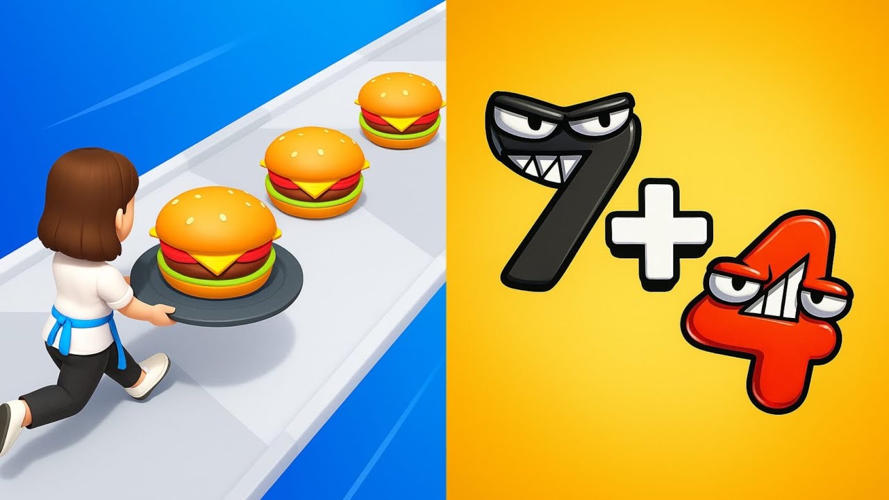 🍟🏃🔢 Fast Food Run X Merge Number Run – Eat & Merge Fast! 😱🔥
