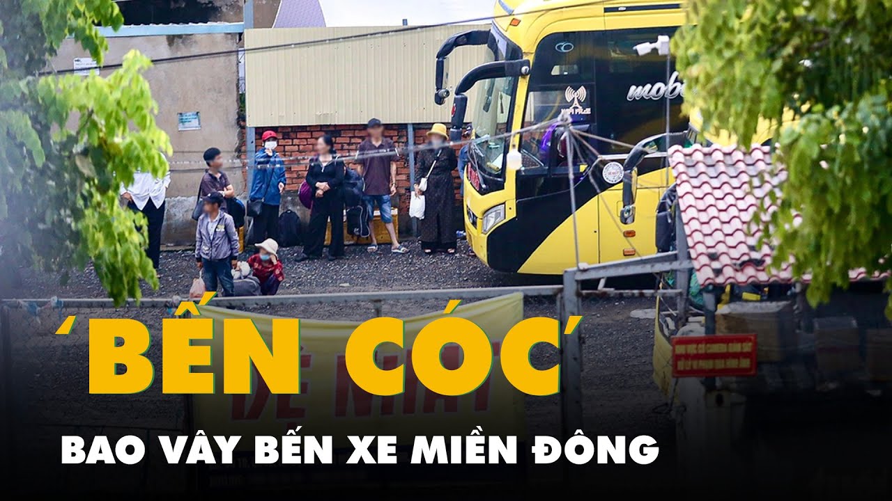 ‘Bến cóc’ bao vây bến xe Miền Đông ở quận Bình Thạnh
