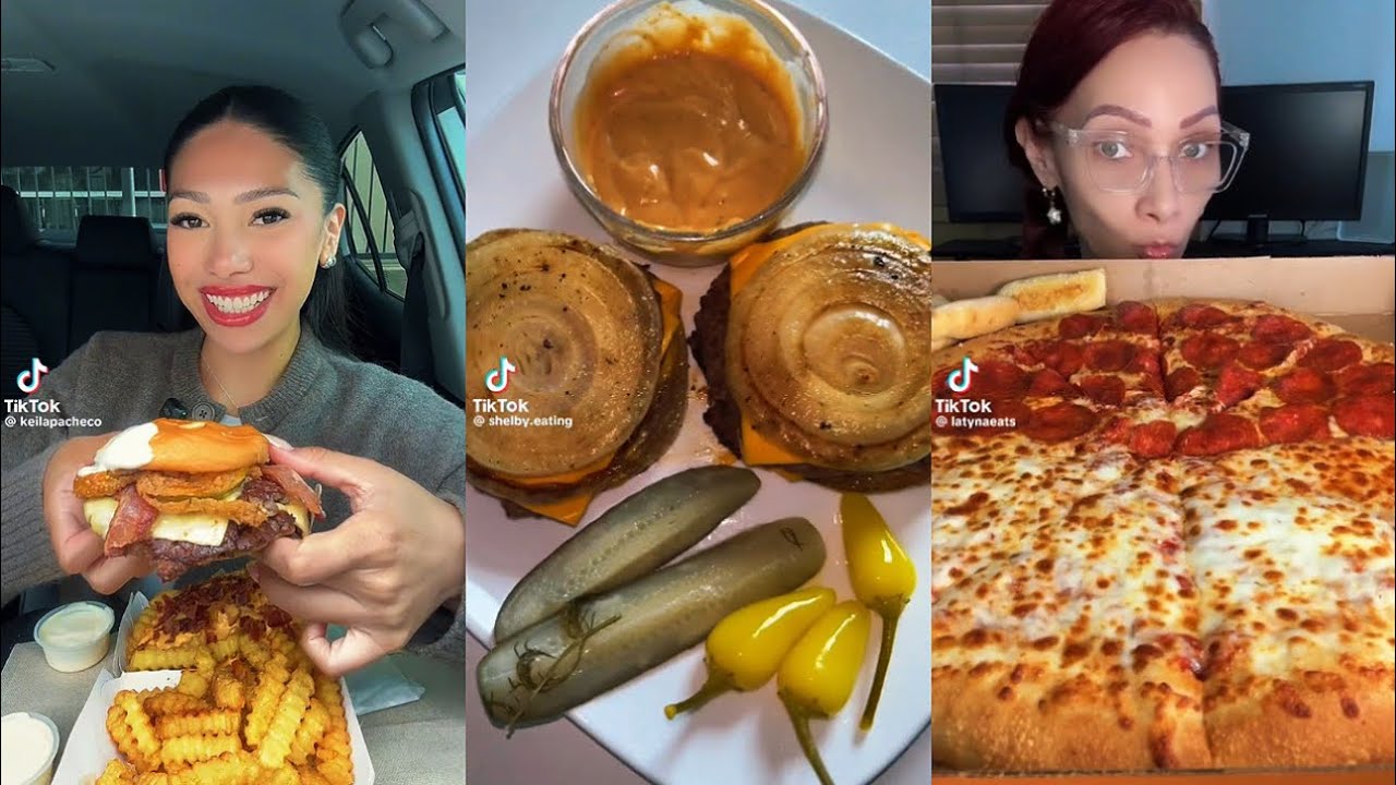 TIKTOK COMPILATION ✮ In N out, Little ceasers, shake shack and Popeyes