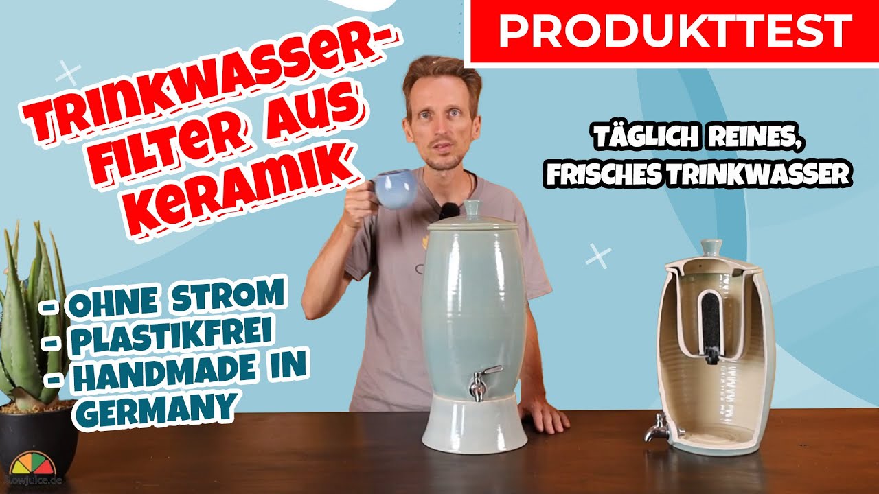 Trinkwasserfilter aus Keramik mit Dulton Filter ohne Strom - Plastikfrei - Made in Germany