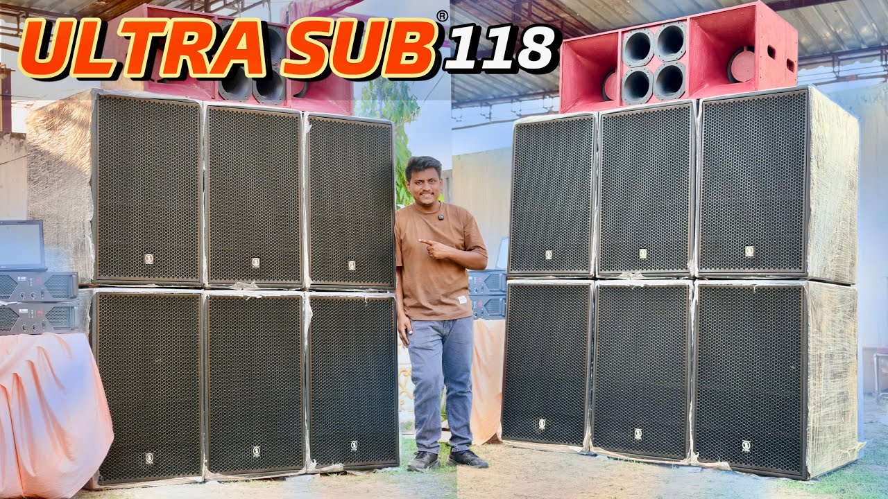 ULTRA SUB® 118 Dual जैसी Bass सिंगल मैं।With Dynamite 2000w Speaker