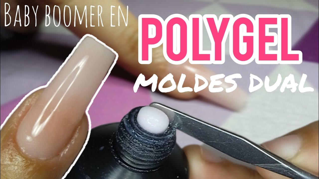 BABY BOOMER CON MOLDES DUAL SYSTEM | UÑAS DE POLYGEL PASO A PASO PARA PRINCIPIANTES | (Así lo hago)