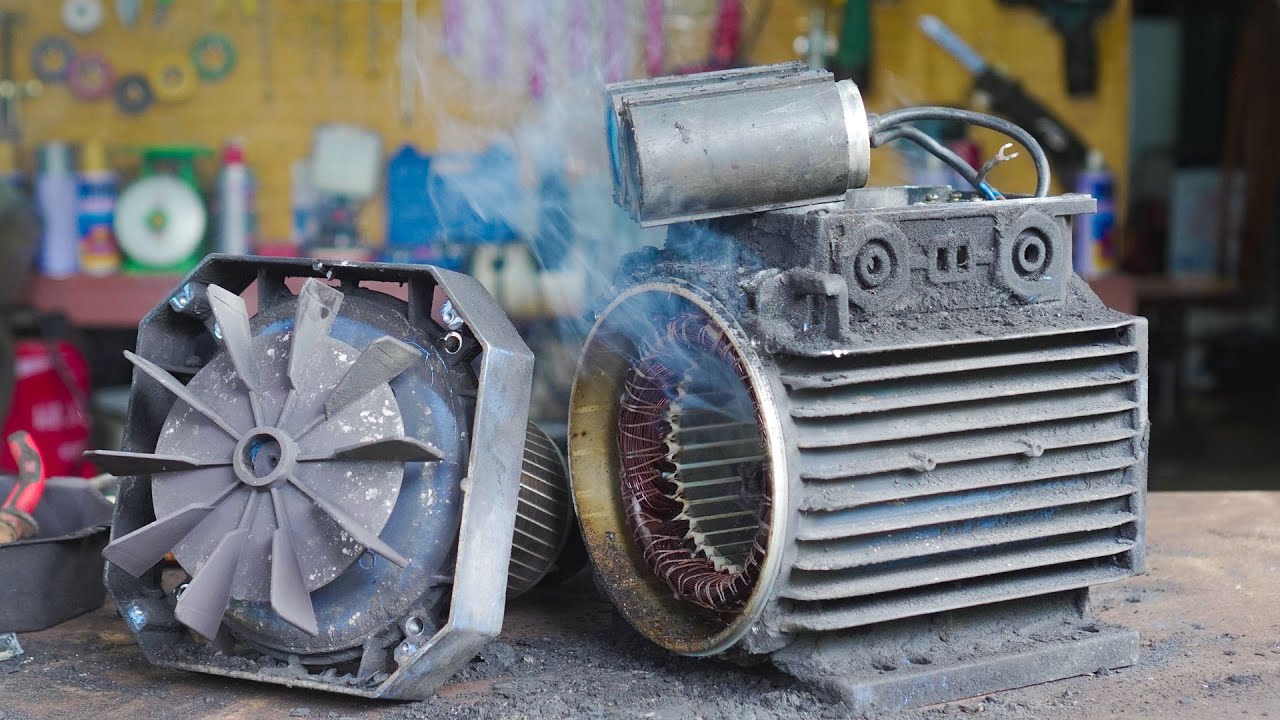 How to Restore Motor 2,2kW Very Rusty Old