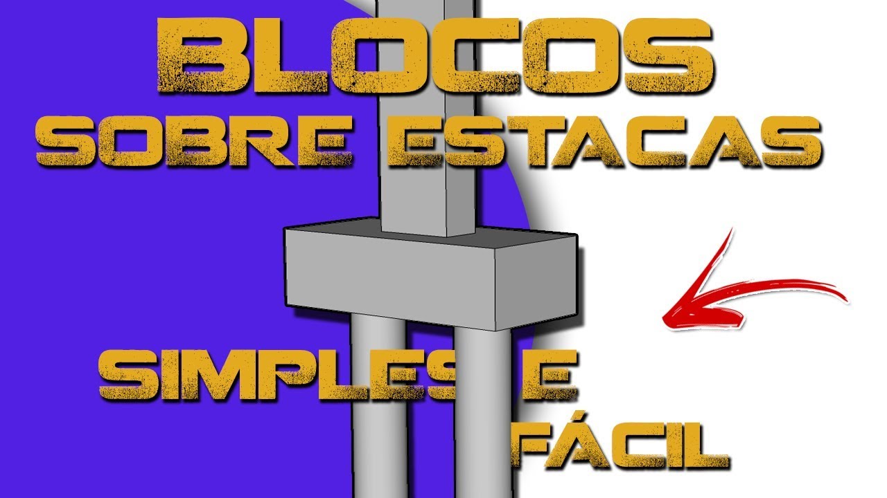 Jeito mais fácil de pré-dimensionar bloco sobre estacas